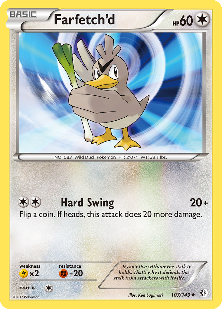 Farfetch'd (107/149) [Black & White: Boundaries Crossed] | Silver Goblin