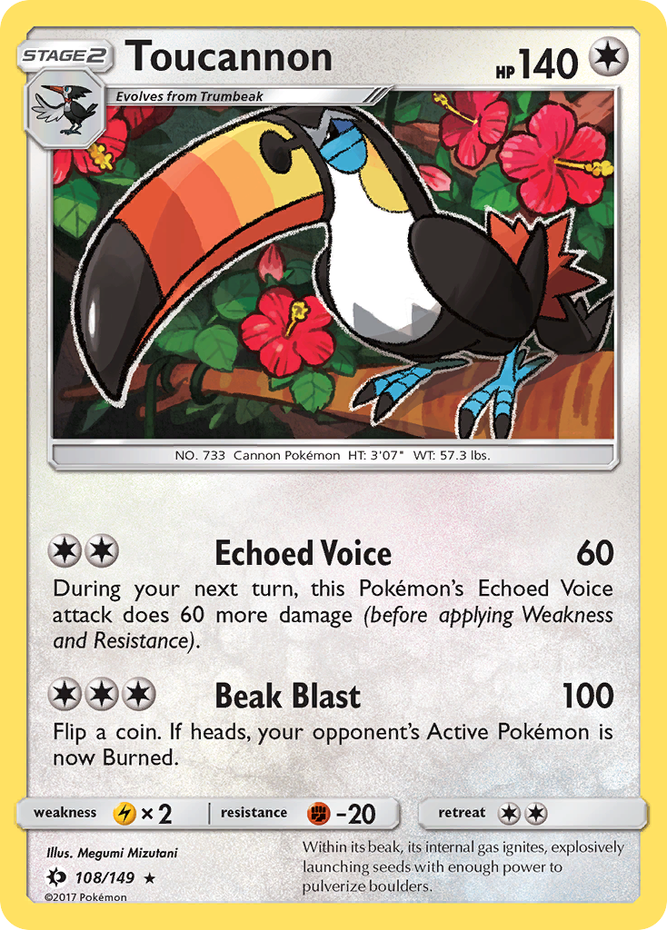 Toucannon (108/149) [Sun & Moon: Base Set] | Silver Goblin