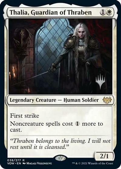 Thalia, Guardian of Thraben (Promo Pack) [Innistrad: Crimson Vow Promos] | Silver Goblin