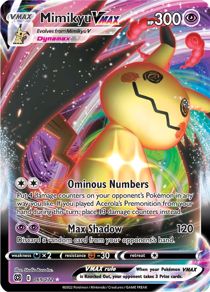 Mimikyu VMAX (069/172) [Sword & Shield: Brilliant Stars] | Silver Goblin