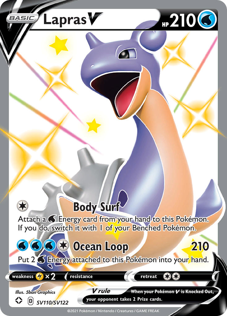 Lapras V (SV110/SV122) [Sword & Shield: Shining Fates] | Silver Goblin