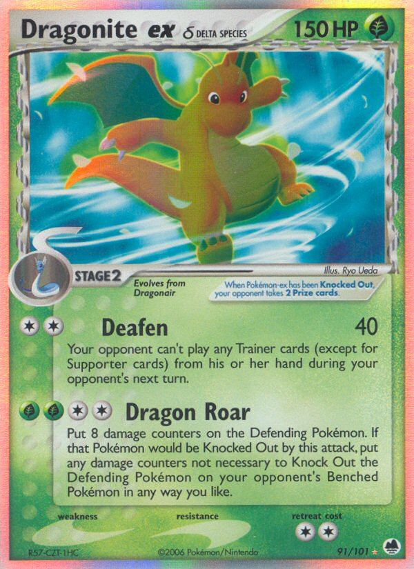 Dragonite ex (91/101) (Delta Species) [EX: Dragon Frontiers] | Silver Goblin