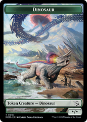 Treasure (21) // Dinosaur Double-Sided Token [March of the Machine Tokens] | Silver Goblin