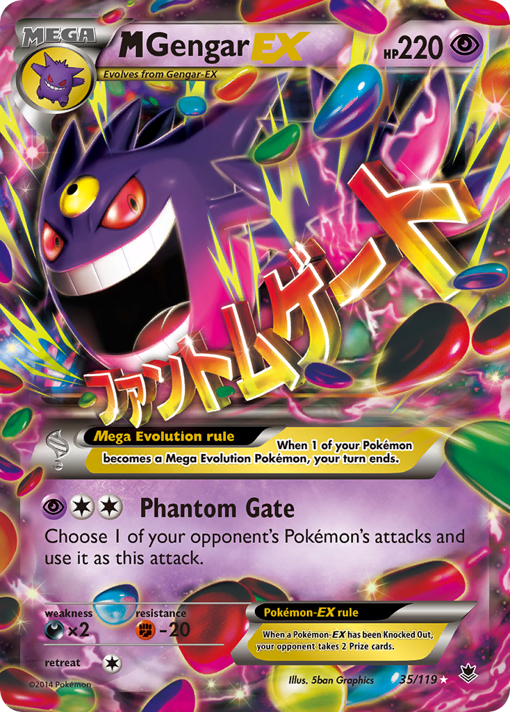 M Gengar EX (35/119) [XY: Phantom Forces] | Silver Goblin