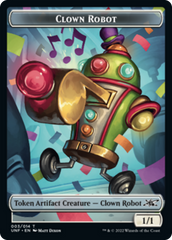 Clown Robot (003) // Food (011) Double-Sided Token [Unfinity Tokens] | Silver Goblin