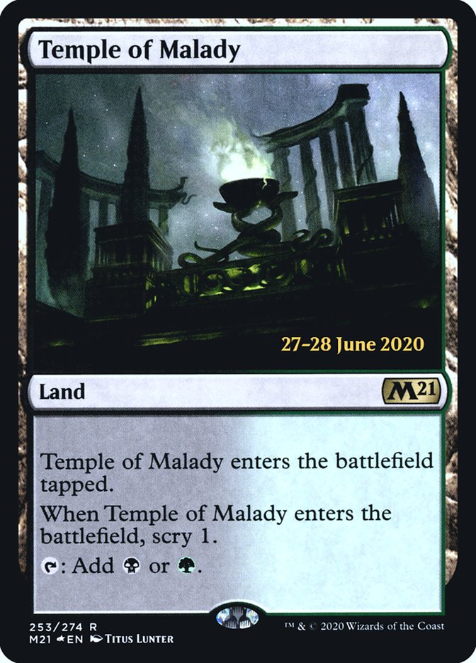 Temple of Malady [Core Set 2021 Prerelease Promos] | Silver Goblin