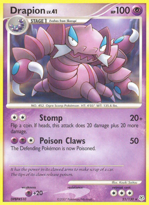 Drapion (23/130) [Diamond & Pearl: Base Set] | Silver Goblin