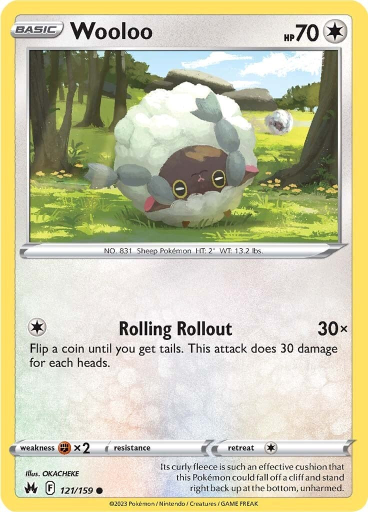 Wooloo (121/159) [Sword & Shield: Crown Zenith] | Silver Goblin