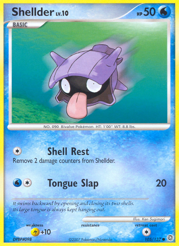 Shellder (105/132) [Diamond & Pearl: Secret Wonders] | Silver Goblin