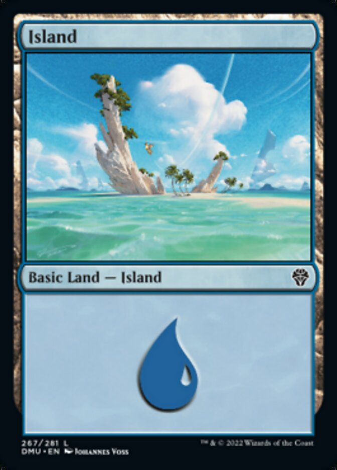 Island (267) [Dominaria United] | Silver Goblin