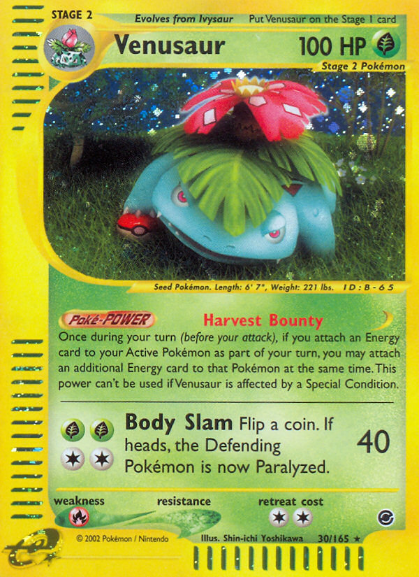 Venusaur (30/165) [Expedition: Base Set] | Silver Goblin