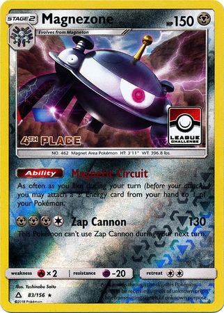 Magnezone (83/156) (League Promo 4th Place) [Sun & Moon: Ultra Prism] | Silver Goblin