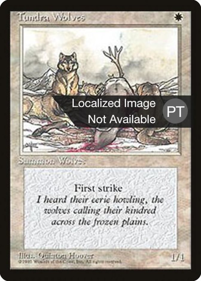 Tundra Wolves [Fourth Edition (Foreign Black Border)] | Silver Goblin