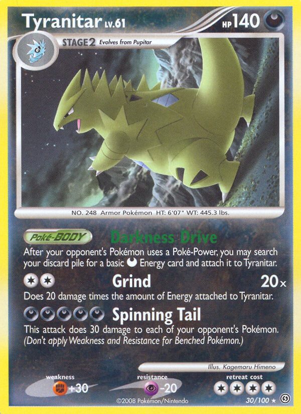 Tyranitar (30/100) (Theme Deck Exclusive) [Diamond & Pearl: Stormfront] | Silver Goblin