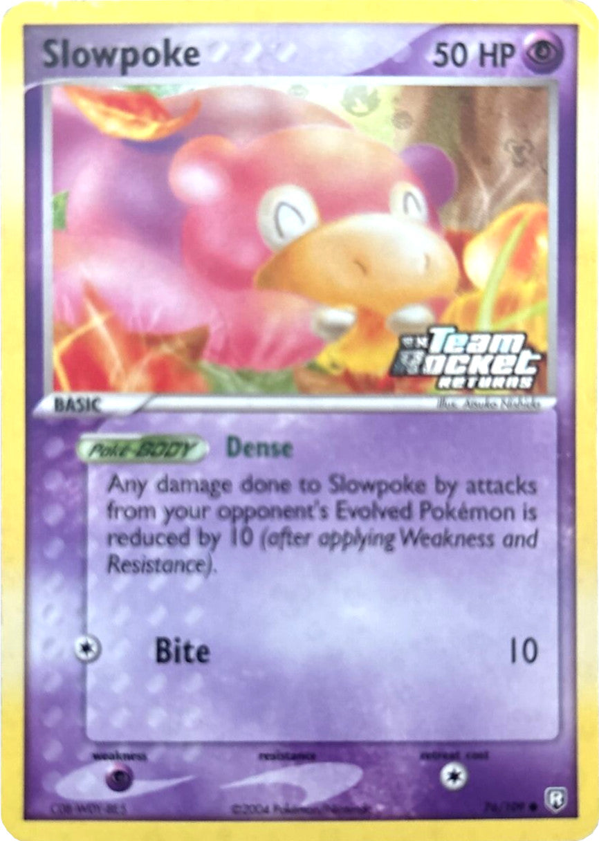 Slowpoke (76/109) (Stamped) [EX: Team Rocket Returns] | Silver Goblin