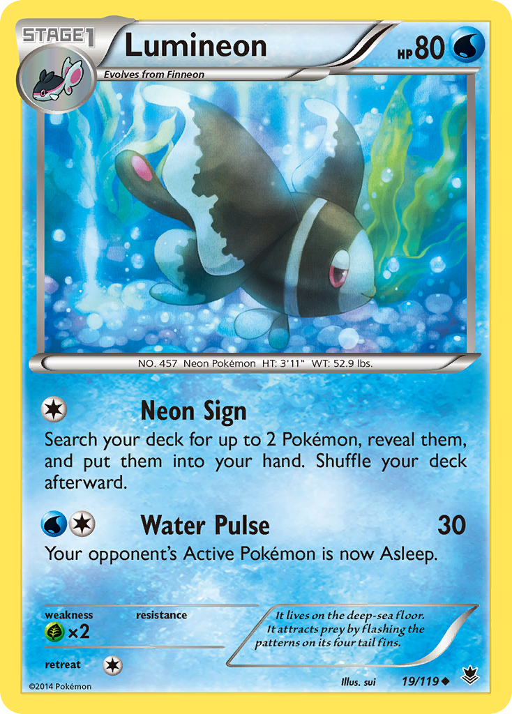 Lumineon (19/119) [XY: Phantom Forces] | Silver Goblin