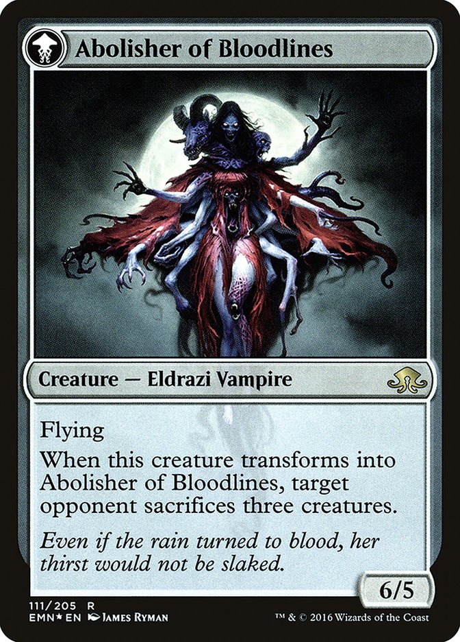 Voldaren Pariah // Abolisher of Bloodlines (111s) Foil - Eldritch Moon Promos