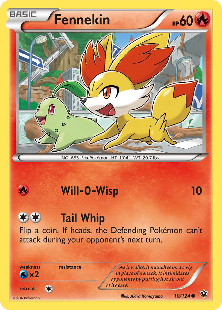 Fennekin (10/124) [XY: Fates Collide] | Silver Goblin