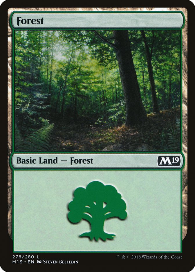 Forest (278) [Core Set 2019] | Silver Goblin