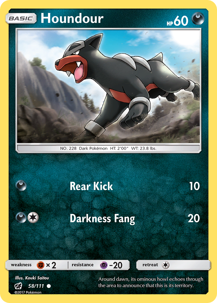 Houndour (58/111) [Sun & Moon: Crimson Invasion] | Silver Goblin