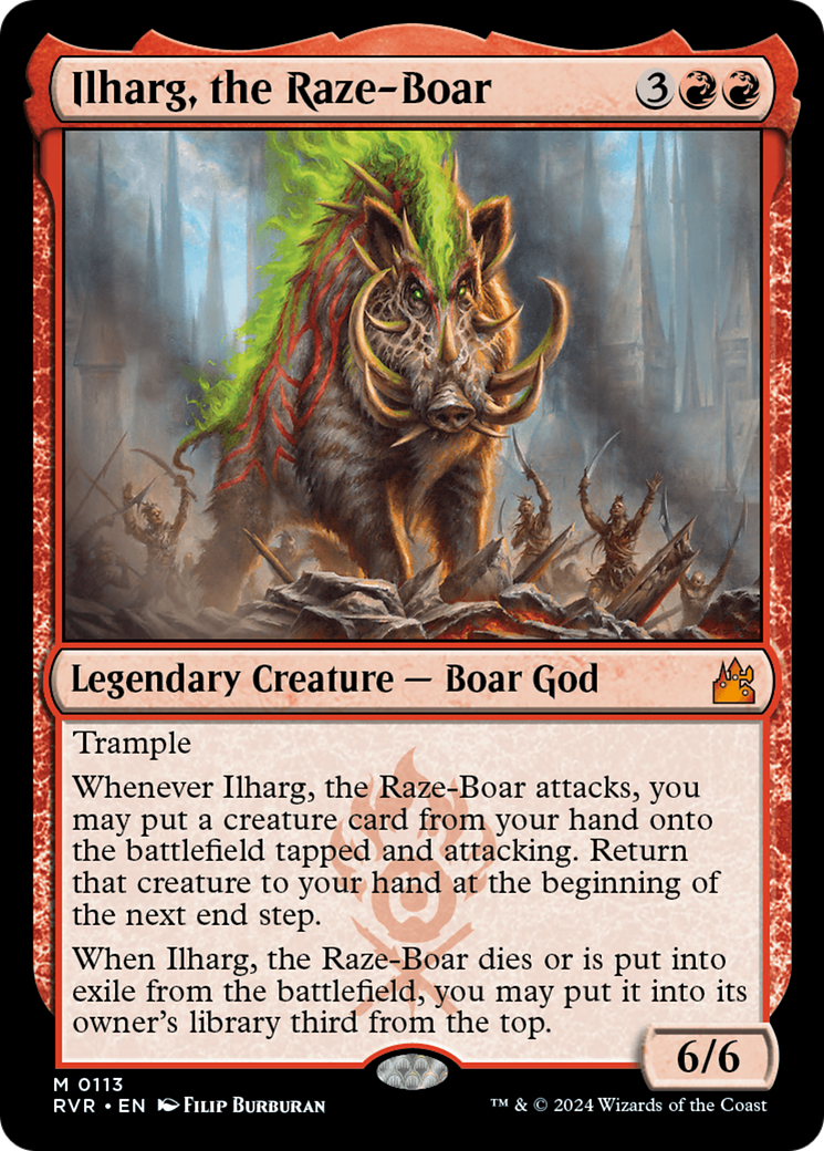 Ilharg, the Raze-Boar [Ravnica Remastered] | Silver Goblin