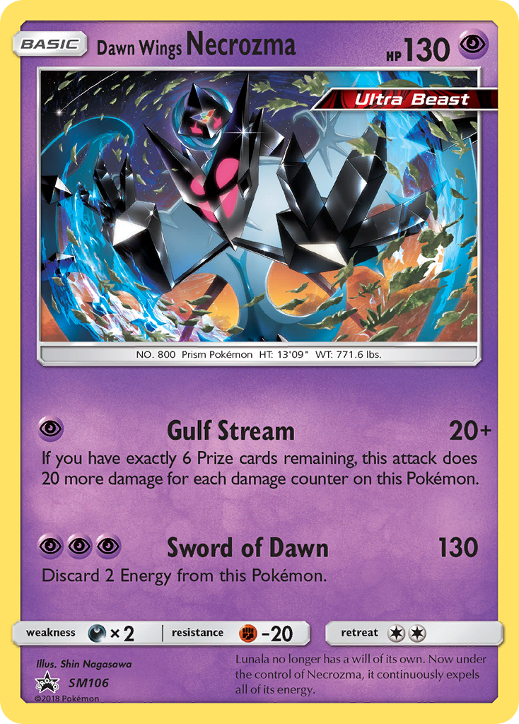 Dawn Wings Necrozma (SM106) [Sun & Moon: Black Star Promos] | Silver Goblin