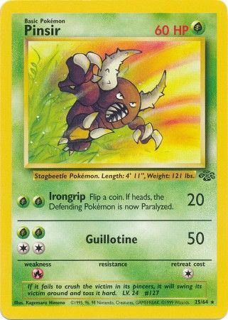 Pinsir (25/64) [Jungle Unlimited] | Silver Goblin