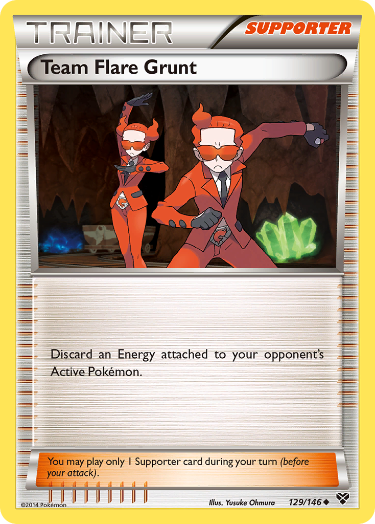 Team Flare Grunt (129/146) [XY: Base Set] | Silver Goblin