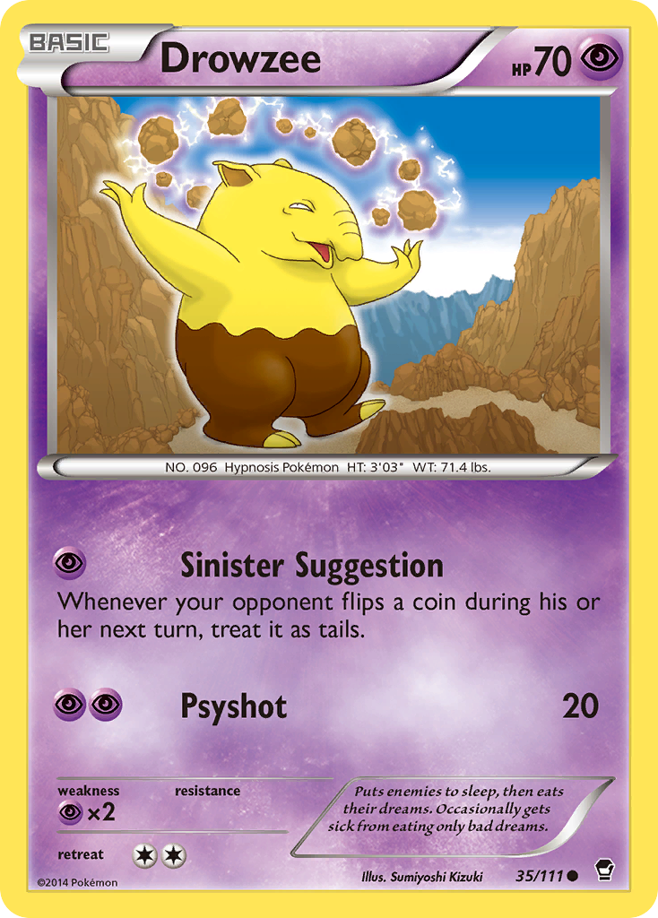 Drowzee (35/111) [XY: Furious Fists] | Silver Goblin