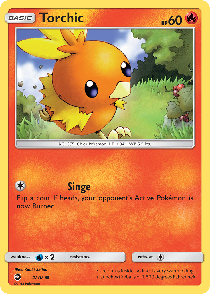 Torchic (4/70) [Sun & Moon: Dragon Majesty] | Silver Goblin