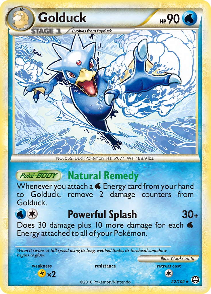 Golduck (22/102) [HeartGold & SoulSilver: Triumphant] | Silver Goblin