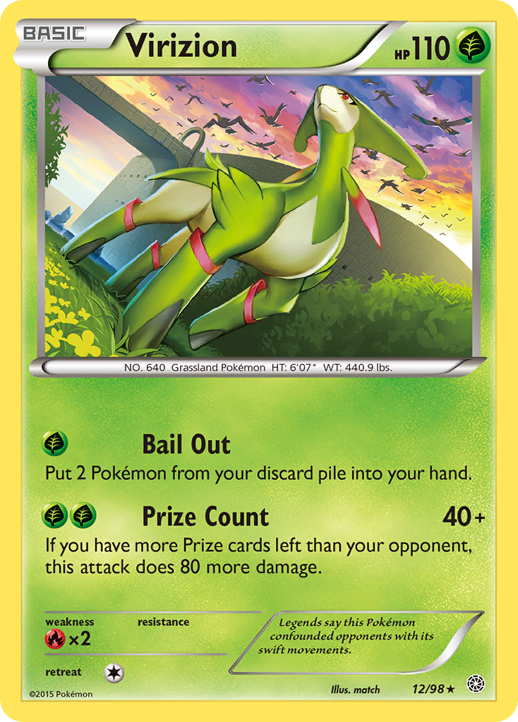 Virizion (12/98) [XY: Ancient Origins] | Silver Goblin