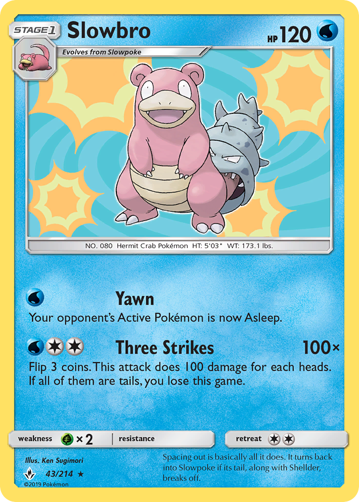 Slowbro (43/214) [Sun & Moon: Unbroken Bonds] | Silver Goblin