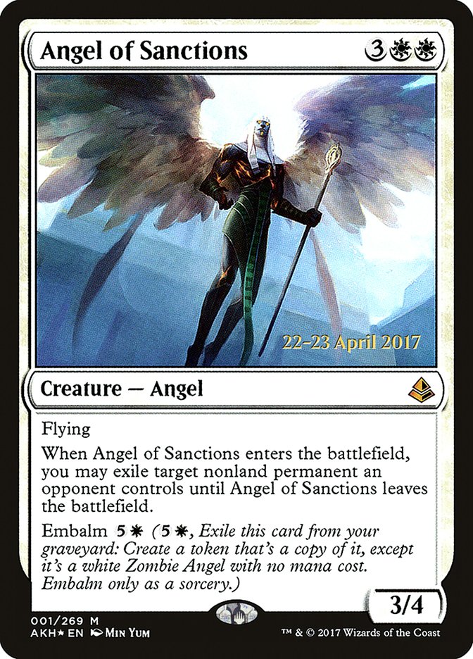 Angel of Sanctions [Amonkhet Prerelease Promos] | Silver Goblin
