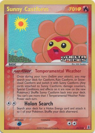 Sunny Castform (31/113) (Stamped) [EX: Delta Species] | Silver Goblin