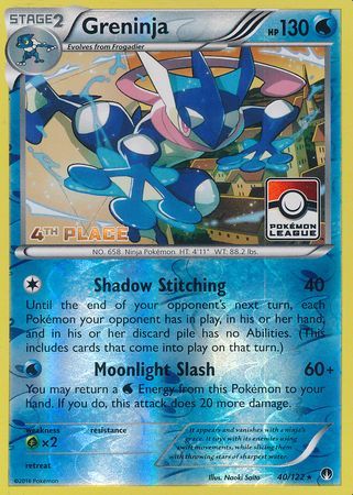 Greninja (40/122) (League Promo 4th Place) [XY: BREAKpoint] | Silver Goblin