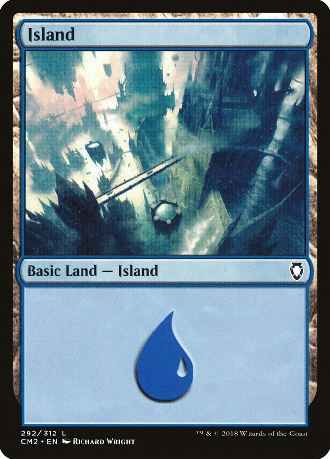 Island (292) [Commander Anthology Volume II] | Silver Goblin