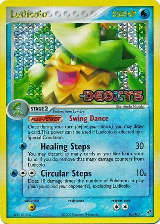 Ludicolo (10/107) (Stamped) [EX: Deoxys] | Silver Goblin