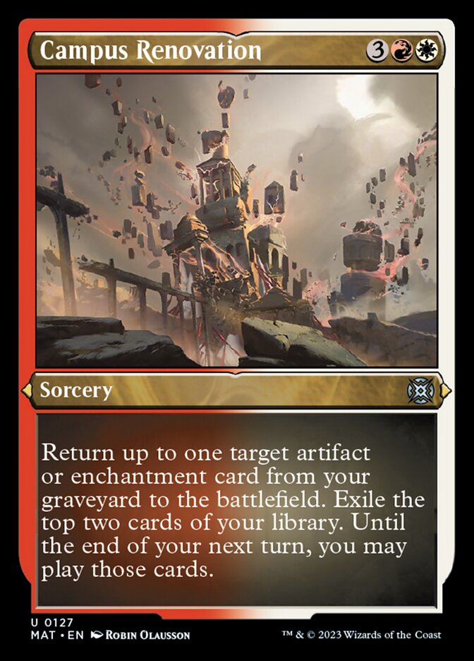 Campus Renovation (Foil Etched) [March of the Machine: The Aftermath] | Silver Goblin