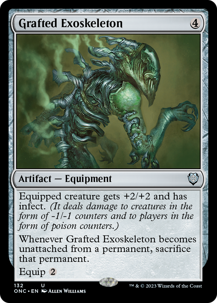 Grafted Exoskeleton [Phyrexia: All Will Be One Commander] | Silver Goblin