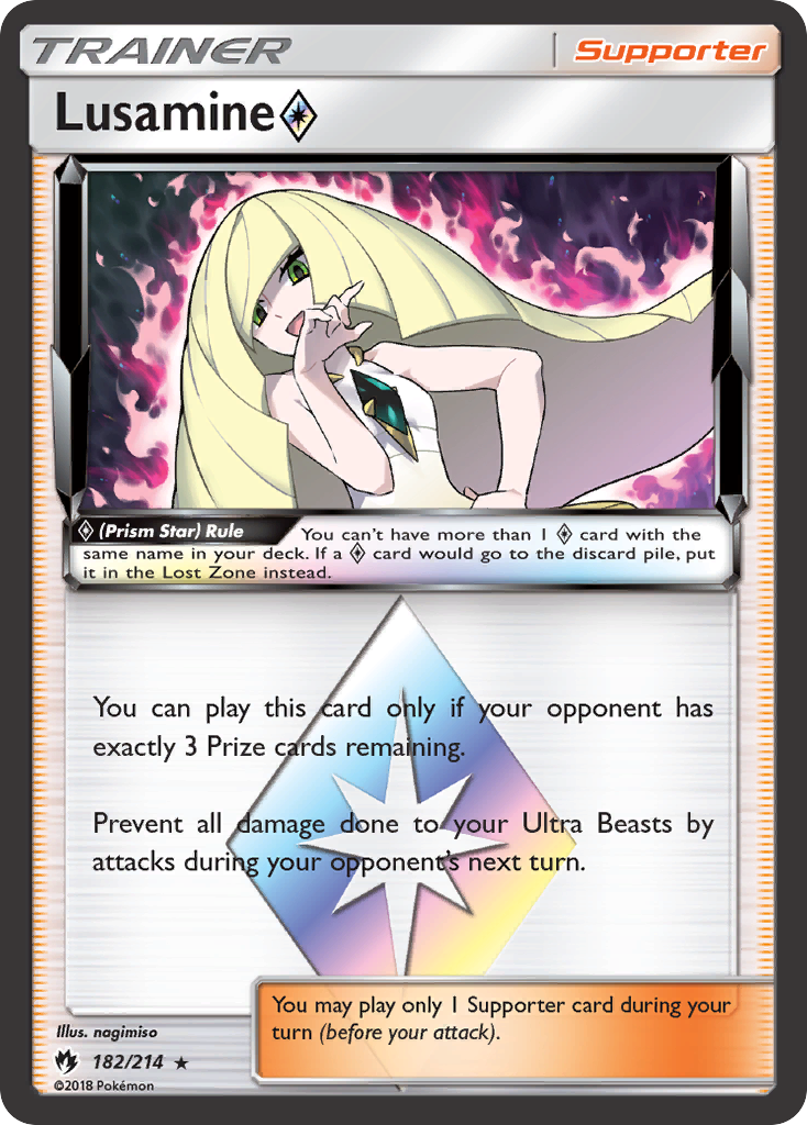 Lusamine (182/214) (Prism Star) [Sun & Moon: Lost Thunder] | Silver Goblin