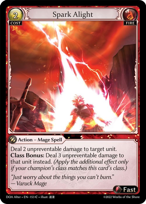 Spark Alight (153) [Dawn of Ashes: Alter Edition] | Silver Goblin