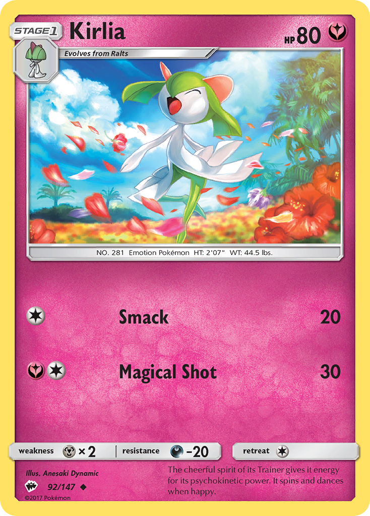 Kirlia (92/147) [Sun & Moon: Burning Shadows] | Silver Goblin