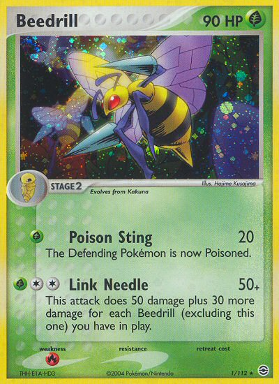 Beedrill (1/112) [EX: FireRed & LeafGreen] | Silver Goblin