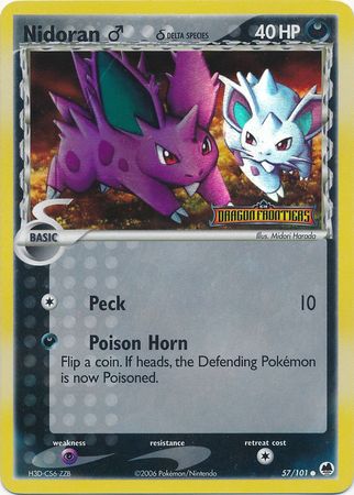 Nidoran (57/101) (Male) (Delta Species) (Stamped) [EX: Dragon Frontiers] | Silver Goblin