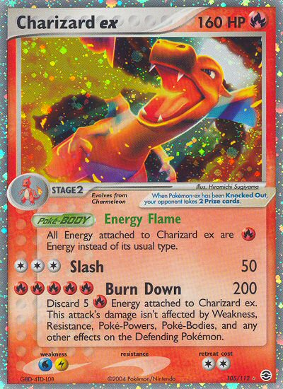 Charizard ex (105/112) [EX: FireRed & LeafGreen] | Silver Goblin