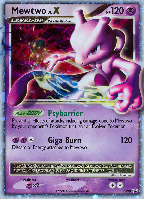 Mewtwo LV.X (DP28) [Diamond & Pearl: Black Star Promos] | Silver Goblin