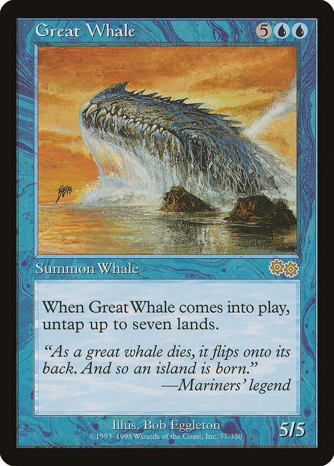 Great Whale [Urza's Saga] | Silver Goblin