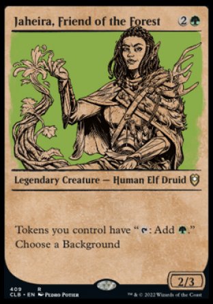 Jaheira, Friend of the Forest (Showcase) [Commander Legends: Battle for Baldur's Gate] | Silver Goblin