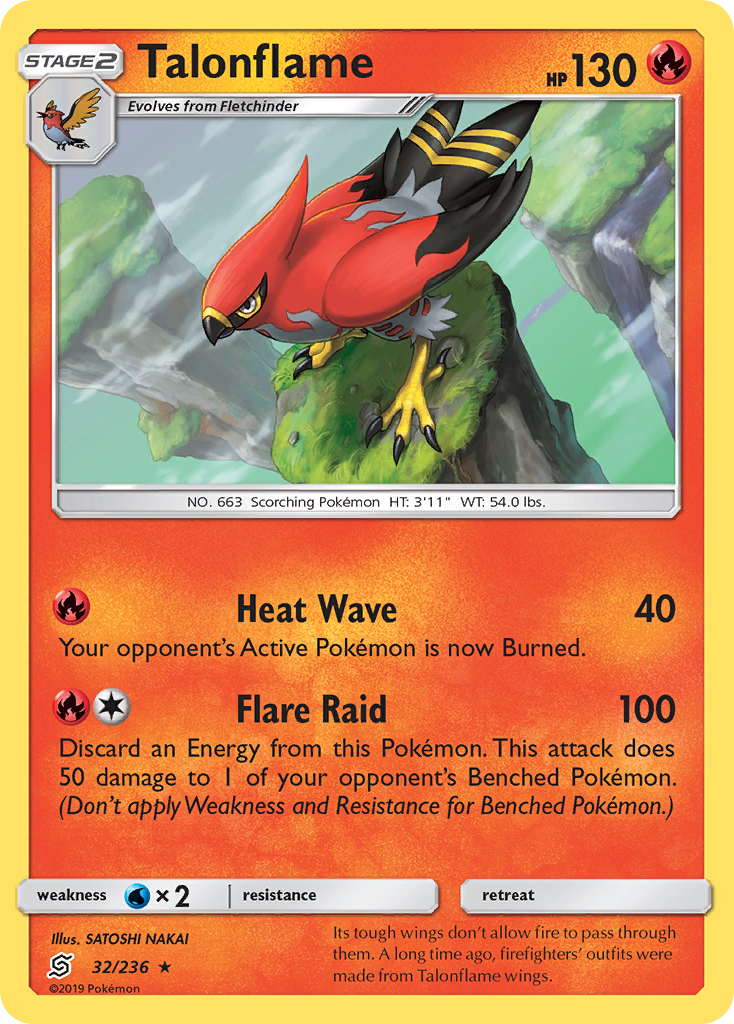 Talonflame (32/236) [Sun & Moon: Unified Minds] | Silver Goblin